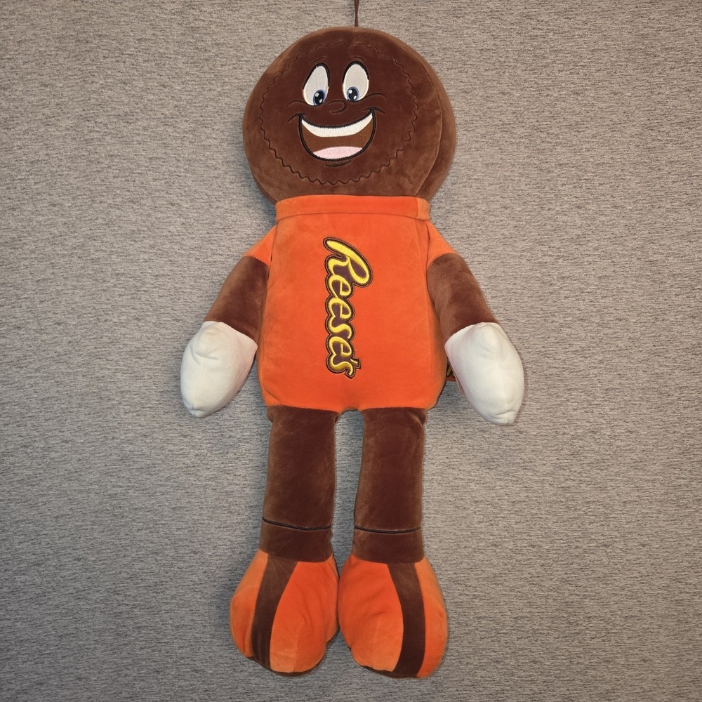 RARE Reese's Candy Advertising Plush Doll Brown Orange Collectible Character NEW - Picture 2 of 9